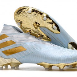 Kopačky Adidas Nemeziz 19+ FG Modrý Bílá Zlato 39-45