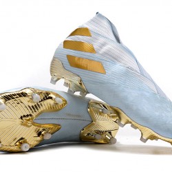 Kopačky Adidas Nemeziz 19+ FG Modrý Bílá Zlato 39-45