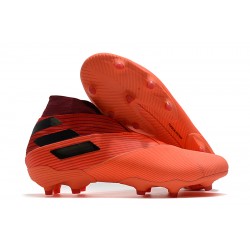 Kopačky Adidas Nemeziz 19+ FG Červené Černá 39-45