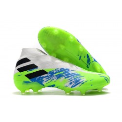 Kopačky Adidas Nemeziz 19+ FG Bílá Modrý Zelená 39-45