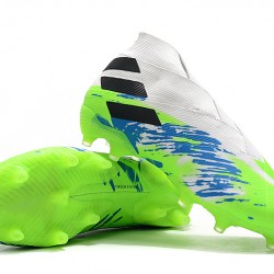 Kopačky Adidas Nemeziz 19+ FG Bílá Modrý Zelená 39-45
