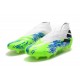 Kopačky Adidas Nemeziz 19+ FG Bílá Modrý Zelená 39-45