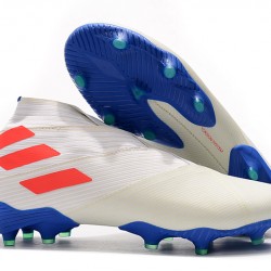 Kopačky Adidas Nemeziz 19+ FG Bílá oranžový 39-45