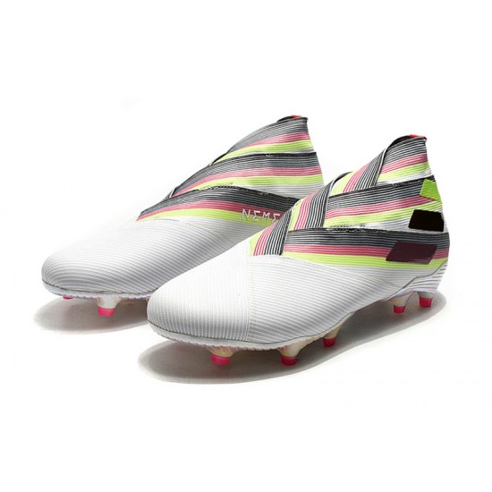 Kopačky Adidas Nemeziz 19+ FG Bílá Rainbow 39-45