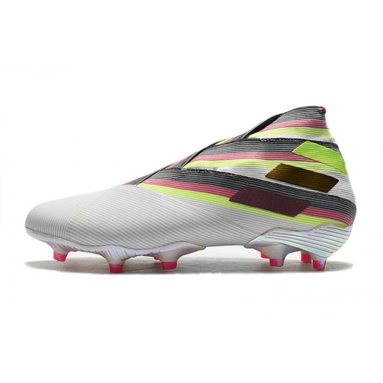 Kopačky Adidas Nemeziz 19+ FG Bílá Rainbow 39-45