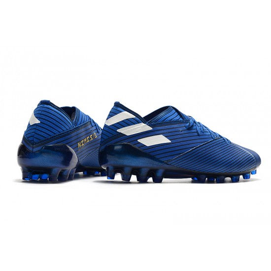 Kopačky Adidas Nemeziz 19.1 AG Modrý Černá Šedá 39-45