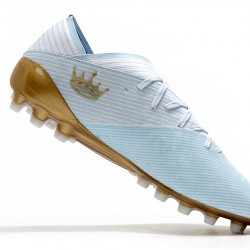 Kopačky Adidas Nemeziz 19.1 AG Modrý Zlato 39-45