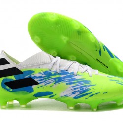 Kopačky Adidas Nemeziz 19.1 FG Bílá Modrý Zelená 39-45