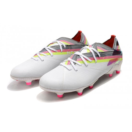 Kopačky Adidas Nemeziz 19.1 FG Bílá Rainbow 39-45