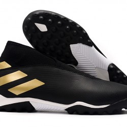 Kopačky Adidas Nemeziz 19.3 Laceless TF Černá Zlato 39-45