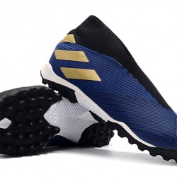 Kopačky Adidas Nemeziz 19.3 Laceless TF Modrý Černá Zlato 39-45
