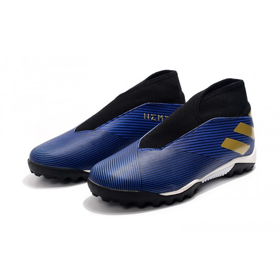 Kopačky Adidas Nemeziz 19.3 Laceless TF Modrý Černá Zlato 39-45