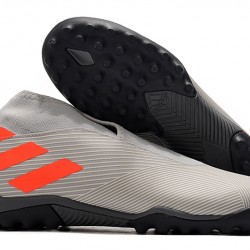 Kopačky Adidas Nemeziz 19.3 Laceless TF Šedá oranžový 39-45