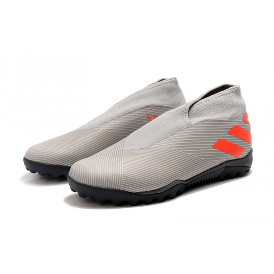 Kopačky Adidas Nemeziz 19.3 Laceless TF Šedá oranžový 39-45