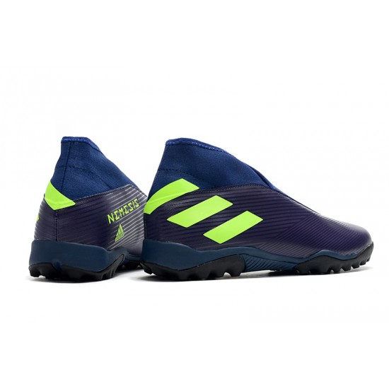 Kopačky Adidas Nemeziz 19.3 Laceless TF Nachový Zelená 39-45