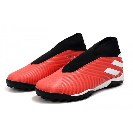 Kopačky Adidas Nemeziz 19.3 Laceless TF Červené Bílá 39-45