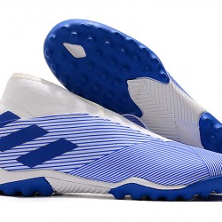 Kopačky Adidas Nemeziz 19.3 Laceless TF Bílá Modrý 39-45