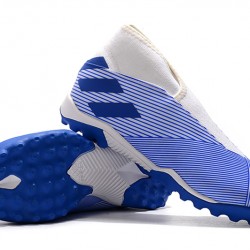 Kopačky Adidas Nemeziz 19.3 Laceless TF Bílá Modrý 39-45