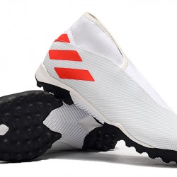 Kopačky Adidas Nemeziz 19.3 Laceless TF Bílá oranžový 39-45