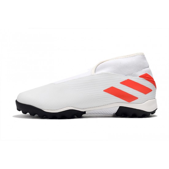 Kopačky Adidas Nemeziz 19.3 Laceless TF Bílá oranžový 39-45