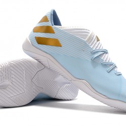 Kopačky Adidas Nemeziz Messi 19.3 IC Modrý Bílá Zlato 39-45