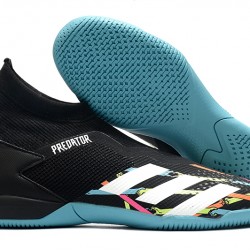 Kopačky Adidas PČervenéator 20.3 Laceless IN Černá Modrý Bílá 39-45
