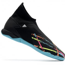 Kopačky Adidas PČervenéator 20.3 Laceless IN Černá Modrý Bílá 39-45