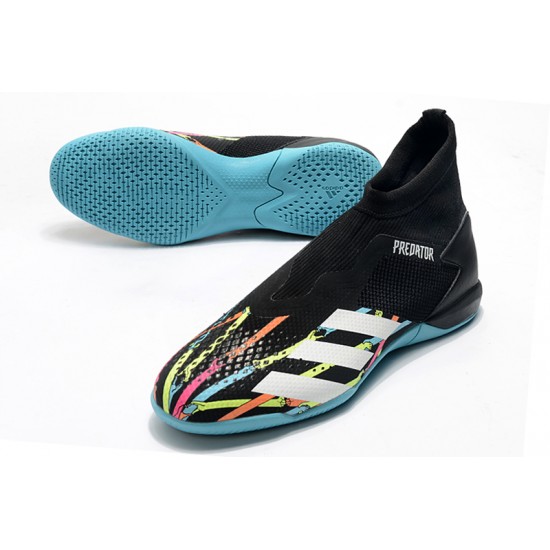 Kopačky Adidas PČervenéator 20.3 Laceless IN Černá Modrý Bílá 39-45