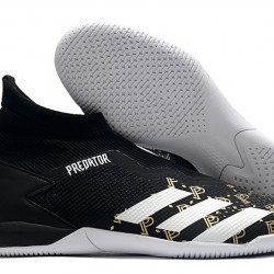 Kopačky Adidas PČervenéator 20.3 Laceless IN Černá Zlato Bílá 39-45