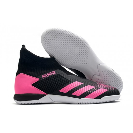 Kopačky Adidas PČervenéator 20.3 Laceless IN Černá Růžový 39-45