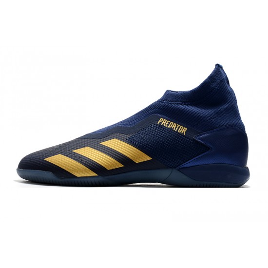 Kopačky Adidas PČervenéator 20.3 Laceless IN Modrý Zlato 39-45