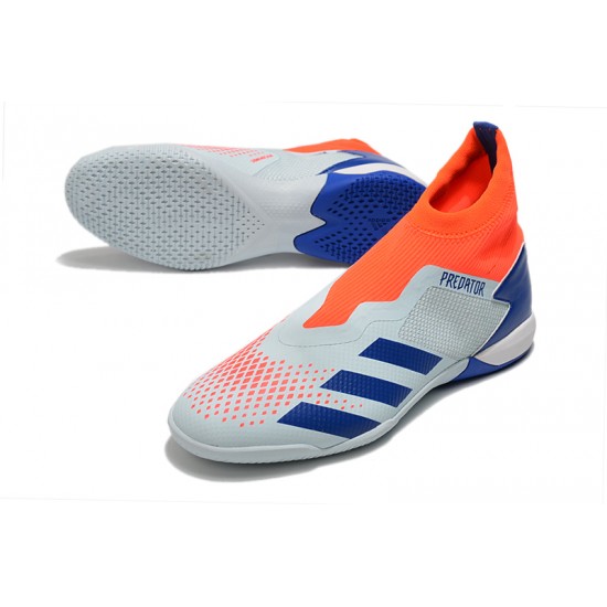 Kopačky Adidas PČervenéator 20.3 Laceless IN Modrý oranžový Bílá 39-45