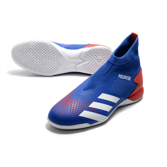 Kopačky Adidas PČervenéator 20.3 Laceless IN Modrý Červené Bílá 39-45