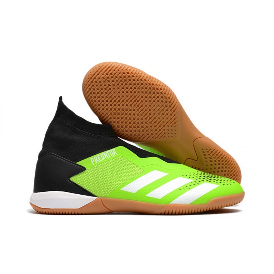 Kopačky Adidas PČervenéator 20.3 Laceless IN Zelená Černá Bílá 39-45