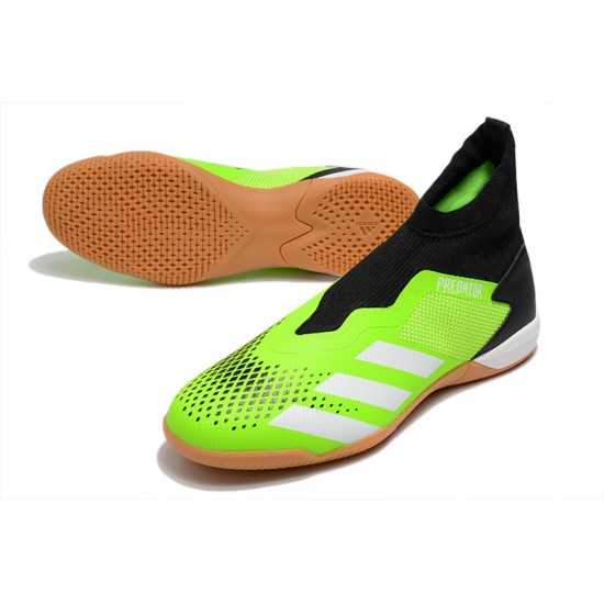 Kopačky Adidas PČervenéator 20.3 Laceless IN Zelená Černá Bílá 39-45