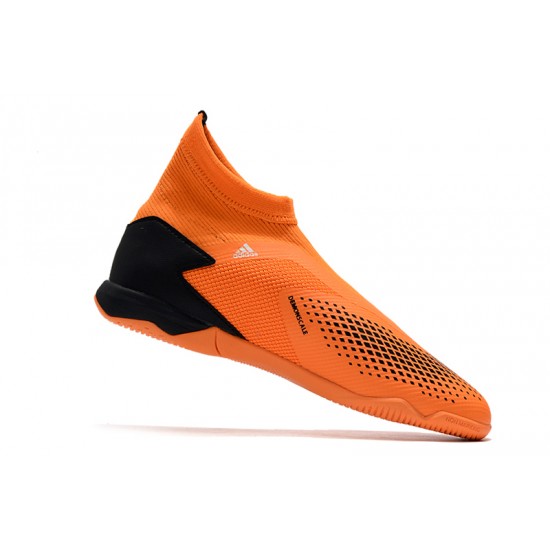 Kopačky Adidas PČervenéator 20.3 Laceless IN oranžový Černá 39-45