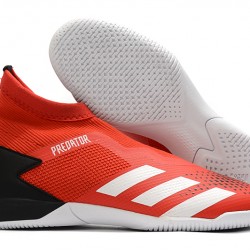 Kopačky Adidas PČervenéator 20.3 Laceless IN Červené Černá Stříbro 39-45
