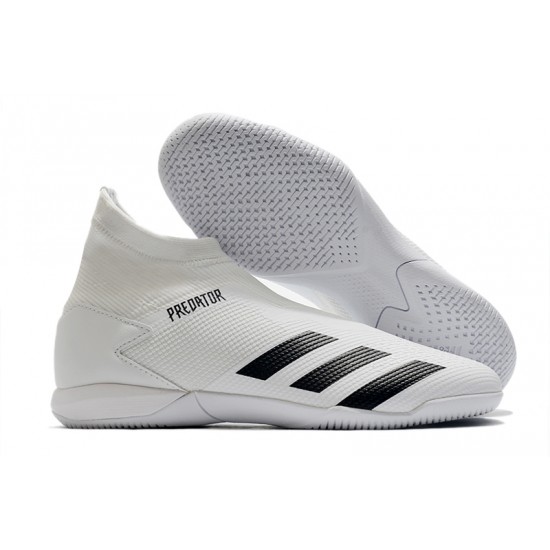 Kopačky Adidas PČervenéator 20.3 Laceless IN Bílá Černá 39-45