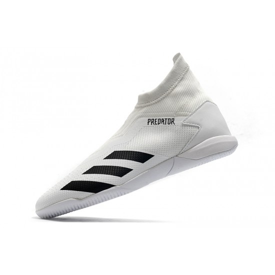 Kopačky Adidas PČervenéator 20.3 Laceless IN Bílá Černá 39-45