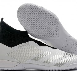 Kopačky Adidas PČervenéator 20.3 Laceless IN Bílá Černá Stříbro 39-45