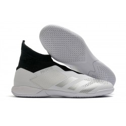 Kopačky Adidas PČervenéator 20.3 Laceless IN Bílá Černá Stříbro 39-45