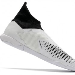 Kopačky Adidas PČervenéator 20.3 Laceless IN Bílá Černá Stříbro 39-45