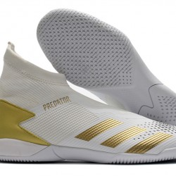 Kopačky Adidas PČervenéator 20.3 Laceless IN Bílá Zlato 39-45