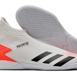 Kopačky Adidas PČervenéator 20.3 Laceless IN Bílá Červené 39-45