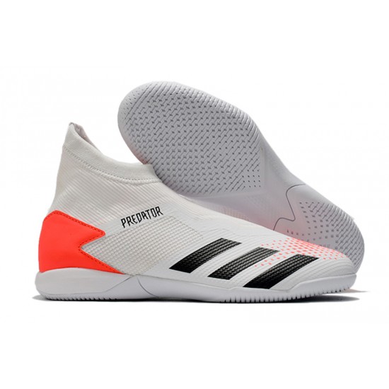 Kopačky Adidas PČervenéator 20.3 Laceless IN Bílá Červené 39-45