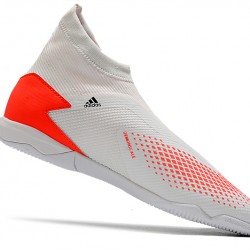 Kopačky Adidas PČervenéator 20.3 Laceless IN Bílá Červené 39-45