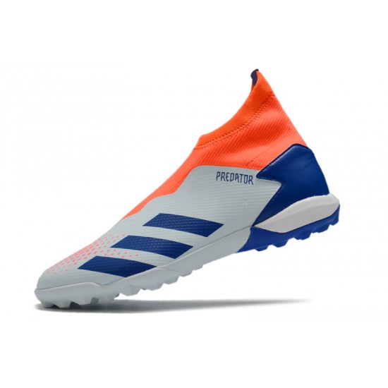 Kopačky Adidas PČervenéator 20.3 Laceless TF Modrý oranžový Bílá 39-45