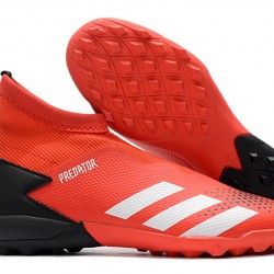 Kopačky Adidas PČervenéator 20.3 Laceless TF Červené Černá Stříbro 39-45