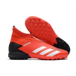 Kopačky Adidas PČervenéator 20.3 Laceless TF Červené Černá Stříbro 39-45