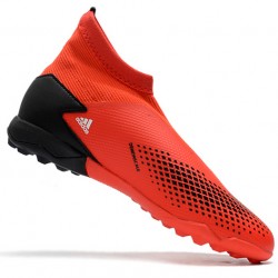 Kopačky Adidas PČervenéator 20.3 Laceless TF Červené Černá Stříbro 39-45